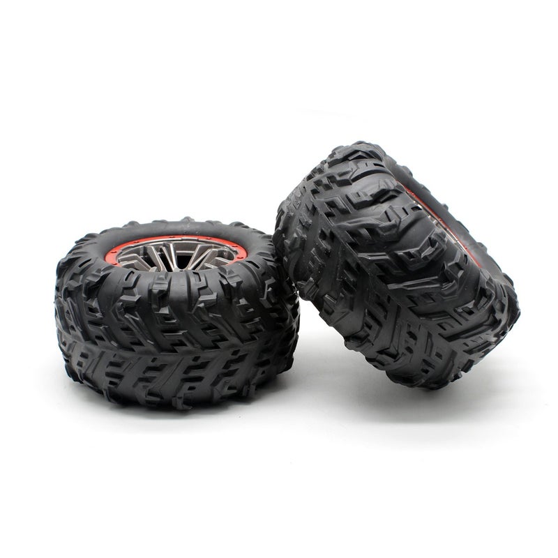 HOSIM RC Car Tires Accessory Spare Parts Wheels 25-ZJ02 for Hosim 9125 RC Car (2 Pcs) - Image 2